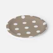 Boho Light Brown Spots Papieren Bordje (Gekanteld)