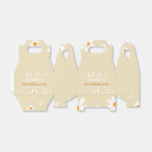 Boho Light Daisy 1e Verjaardagsfeestje Favor Box Bedankdoosjes (Uitgevouwen)