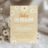 Boho Light Daisy Baby shower Uitnodiging