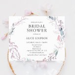 Boho Light Pink Botanical Leaves Vrijgezellenfeest Uitnodiging Briefkaart<br><div class="desc">Boho lichtroze en groene botanische bladeren.</div>