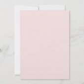 Boho Lijst Blush Pink Butterflies Elegant Wedding Kaart (Achterkant)