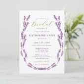 Boho Lijst Elegant Lavender Gold Vrijgezellenfeest Kaart (Staand voorkant)