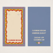 Boho Lijst Oorbel Ketting Sieraden Display Kaart (Voorkant /achterkant)