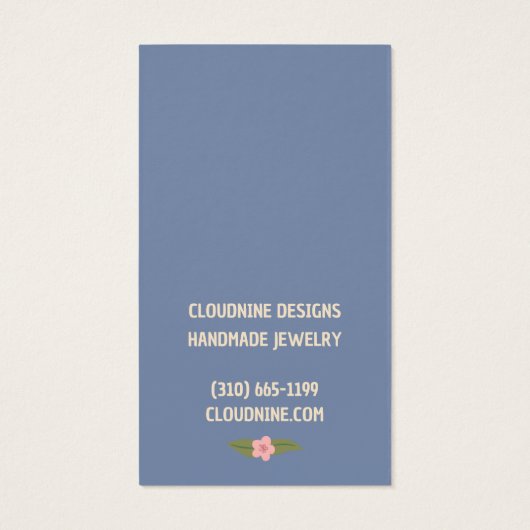 Boho Lijst Oorbel Ketting Sieraden Display Kaart (Achterkant)