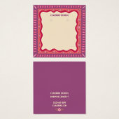 Boho Lijst Oorbel Ketting Sieraden Display Kaart (Voorkant /achterkant)