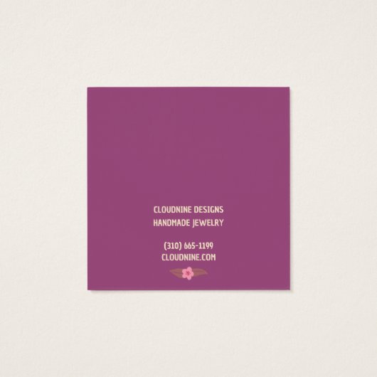 Boho Lijst Oorbel Ketting Sieraden Display Kaart (Achterkant)