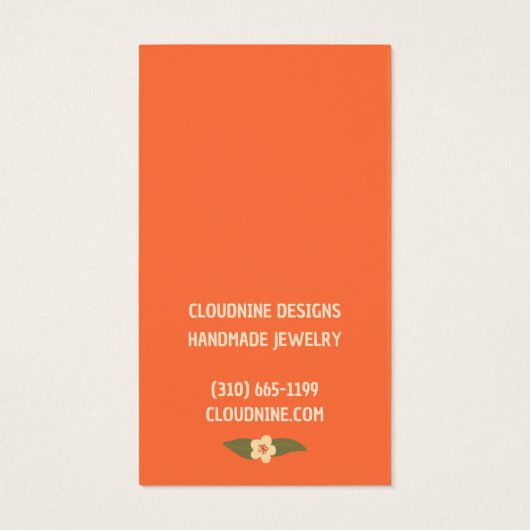 Boho Lijst Oorbel Ketting Sieraden Display Kaart (Achterkant)