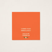 Boho Lijst Oorbel Ketting Sieraden Display Kaart (Achterkant)