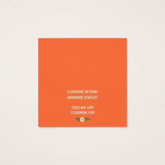 Boho Lijst Oorbel Ketting Sieraden Display Kaart (Achterkant)