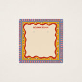 Boho Lijst Oorbel Ketting Sieraden Display Kaart (Voorkant)