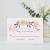 Boho Lijst RSVP-kaart RSVP Kaartje (Staand voorkant)