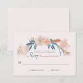 Boho Lijst RSVP-kaart RSVP Kaartje (Voorkant / Achterkant)