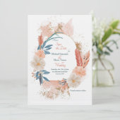 Boho Lijst Save the Date Kaart (Staand voorkant)