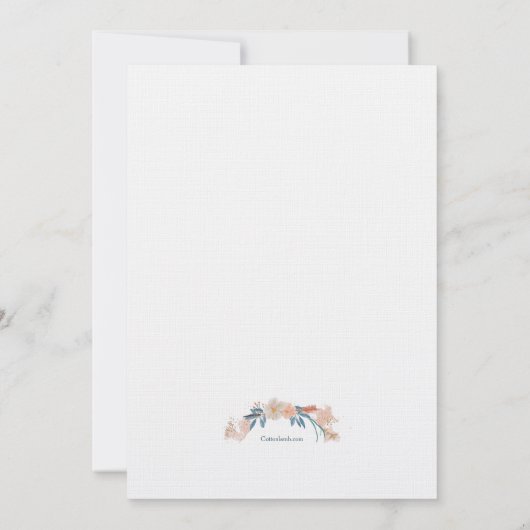 Boho Lijst Save the Date Kaart (Achterkant)