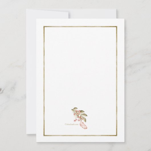 Boho Lijst Shower Kaart (Achterkant)