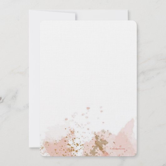 Boho Lijst tweede huwelijksuitnodiging Kaart (Achterkant)