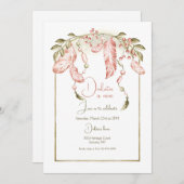 Boho Lijst Verjaardagsuitnodiging Kaart (Voorkant / Achterkant)