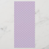 Boho Lila Aquarel Wilde Bloem Bruiloft Menukaart (Achterkant)