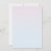 Boho lila decoratieve lesbische bruiloft kaart (Achterkant)