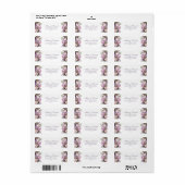 Boho Lila Pioenrozen retouradres Etiket (Full Sheet)