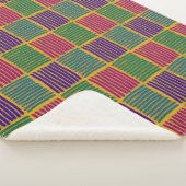 Boho Lines and Dots Sherpa Blanket Deken (3/4)