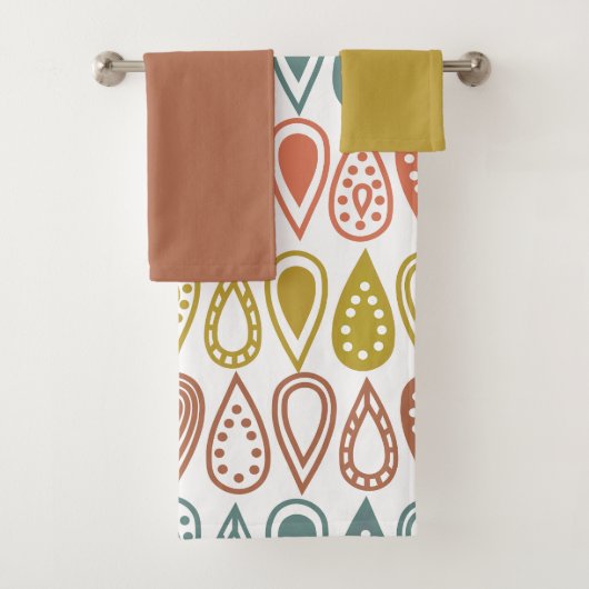 Boho Lines Bath Towel Set Bad Handdoek (Insitu)
