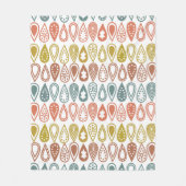 Boho Lines Fleece Deken (Voorkant)