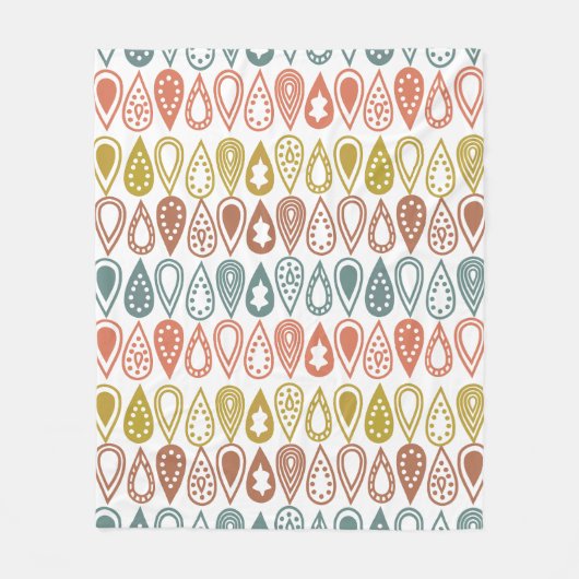 Boho Lines Fleece Deken (Voorkant)