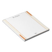 Boho Lines Frame Teacher Notepad Notitieblok (Schuin)