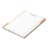 Boho Lines Frame Teacher Notepad Notitieblok (Linkerzijde)