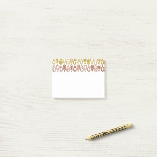 Boho Lines Post-it® Notes (Op bureau)
