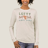 Boho Linkse Moeder Sinds Jaar Hartjes Typografie E Tri-Blend Shirt (Voorkant)