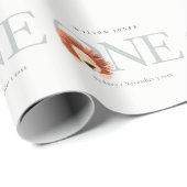 Boho Lion Waterverf 1e eerste verjaardag Cadeaupapier (Rol Hoek)