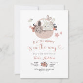 Boho Little Bunny is onderweg naar Baby shower Kaart (Voorkant)