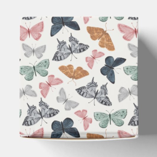 Boho Little Butterfly Baby shower Bedankdoosjes (Bovenkant)