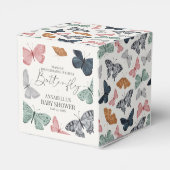 Boho Little Butterfly Baby shower Bedankdoosjes (Achterkant)