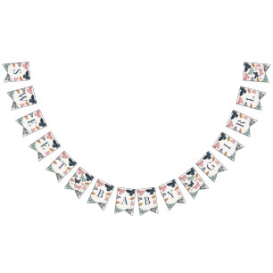 Boho Little Butterfly Baby shower Decor Vlaggetjes