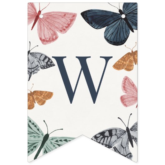 Boho Little Butterfly Baby shower Decor Vlaggetjes (Tweede vlag)