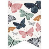 Boho Little Butterfly Verjaardags- of Bruisfeestde Vlaggetjes (Tweede vlag)