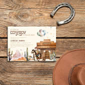 Boho Little Cowboy Western Baby Shower Desert Kaart