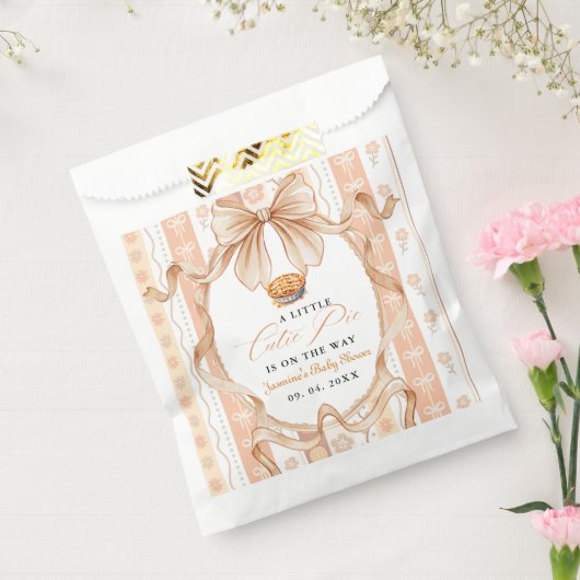 Boho Little Cutie Pie Thanksgiving Baby Shower Bedankzakje (Gezegeld)