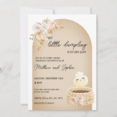 Boho Little Dumpling Baby shower Invitation Kaart (Voorkant)