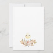 Boho Little Dumpling Baby Shower Uitnodiging (Achterkant)