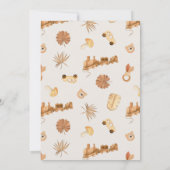 Boho Little Explorer Genderneutraal Baby shower Kaart (Achterkant)