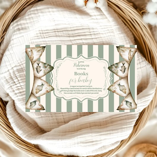 Boho Little Fisherman Vist boeken voor Baby Informatiekaartje