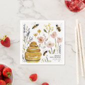 Boho Little Honey Bee Baby Shower Servet (Insitu)