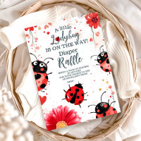 Boho Little Ladybug Baby shower Diapper Raffle