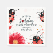 Boho Little Ladybug-Baby shower Servet (Voorkant)