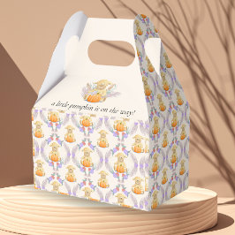 Boho Little Lamb Pompoen Waterverf Baby shower Bedankdoosjes