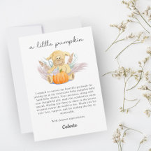 Boho Little Lamb Pompoen Waterverf Baby shower